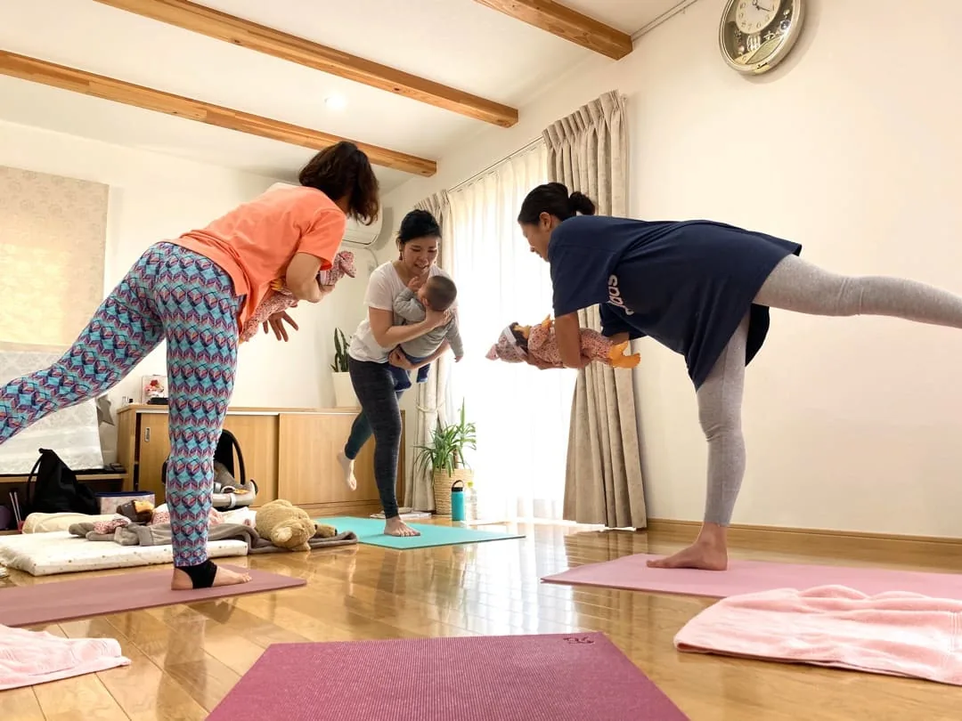 ベビーヨガ資格練習
