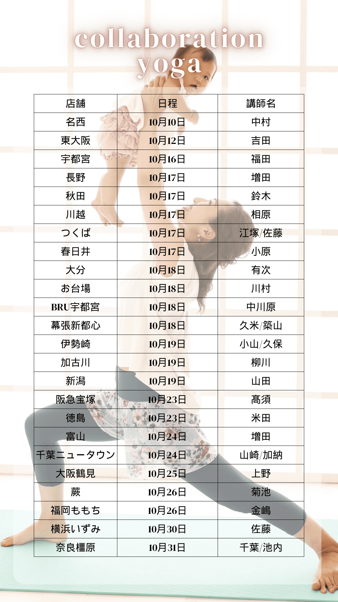 ベビーヨガ