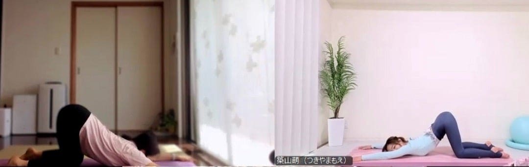 【画像alt②:フローヨガの練習風景など】