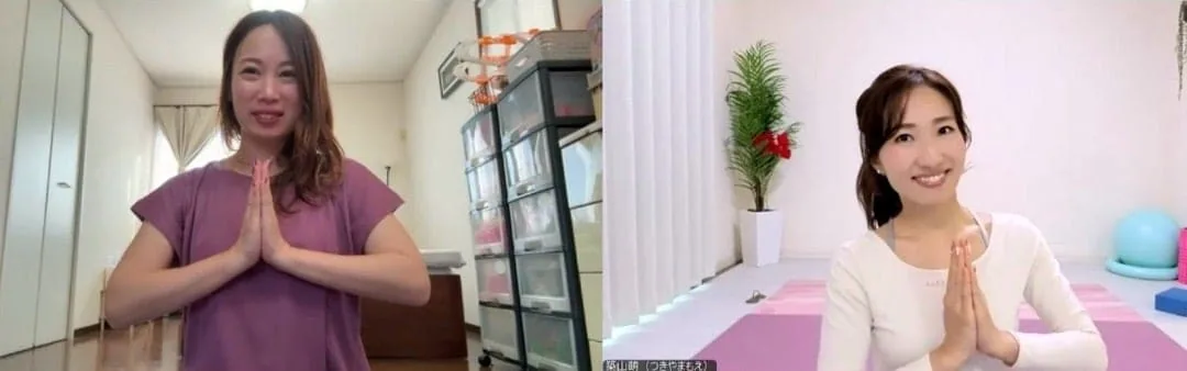 宮崎県の keiさん リトル＆キッズヨガ学びの様子