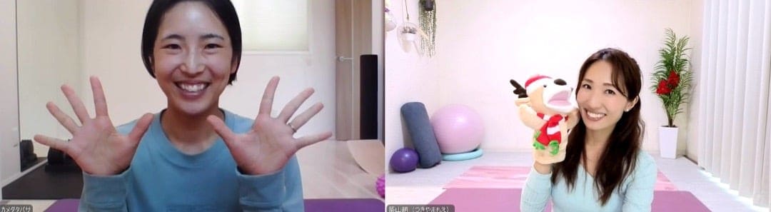 親子でキッズヨガを楽しむイメージ