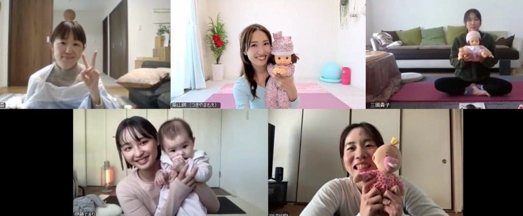 三重県津市のヨガインストラクター yuiさんのデモレッスン風景