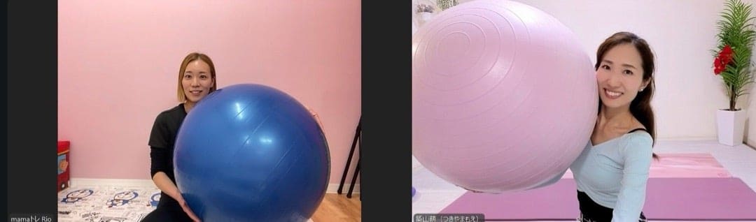 美ママピラティスの実技指導の様子