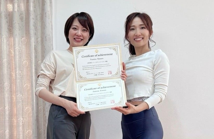 Flow Yoga・Emotion Yoga講座修了後のfumino先生