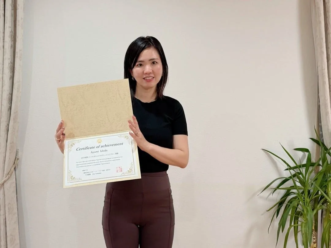 リトル＆キッズヨガインストラクター資格講座を学んだAyumiさんの1日通学研修の様子